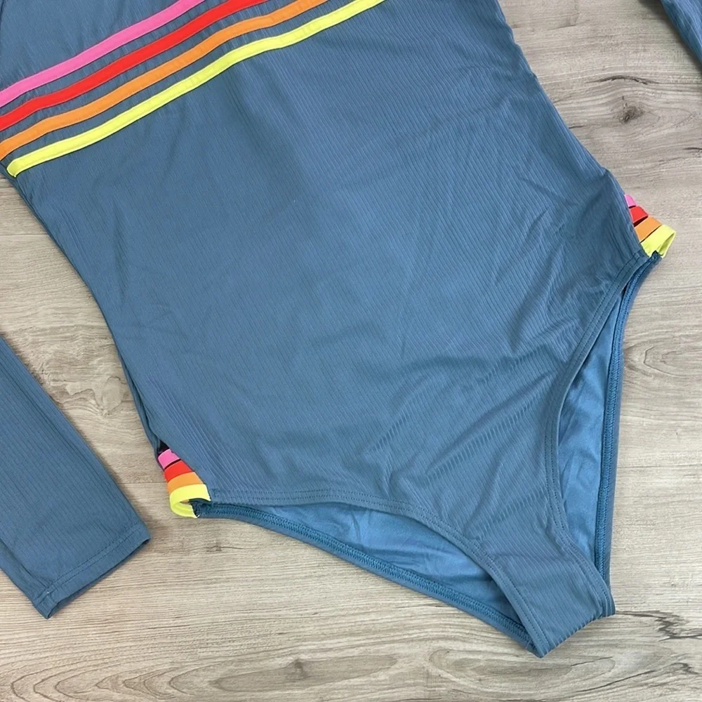 ☀️RIP CURL☀️ WAVE SHAPERS STR LS SURF SUIT ONE PIECE - Picture 7 of 15